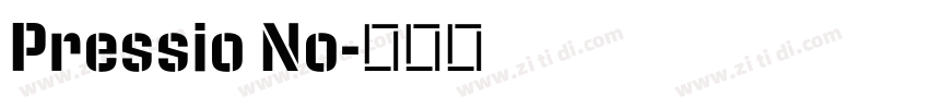 Pressio No字体转换
